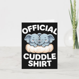 Kuschliges Shirt Süßes Baby Elefant Kuscheln  Karte