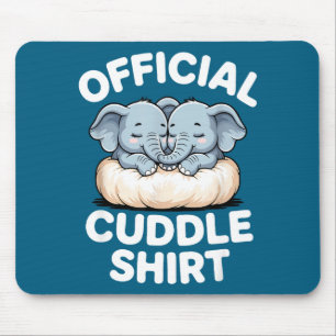 Kuschliges Shirt Süßes Baby Elefant Kuscheln Mousepad