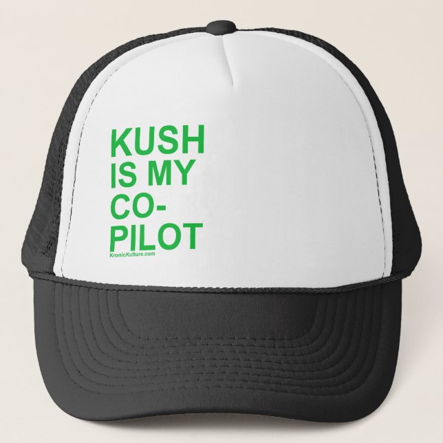 KushIsMyCoPilot Truckerkappe (Vorderseite)