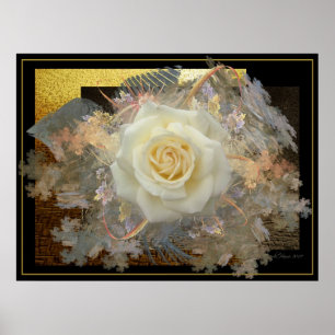 Kuss aus einer Rose Poster