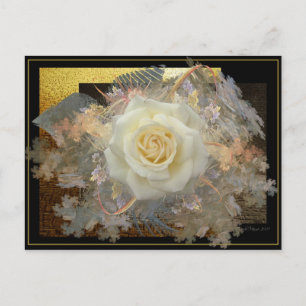 Kuss aus einer Rose Postkarte