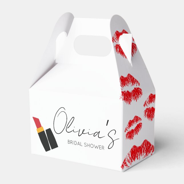 Küss das Brautparty zum Abschied Geschenkschachtel (Vorderseite)