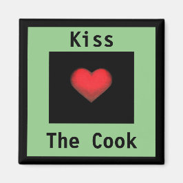 Küss das Cook Green & Black Magnet