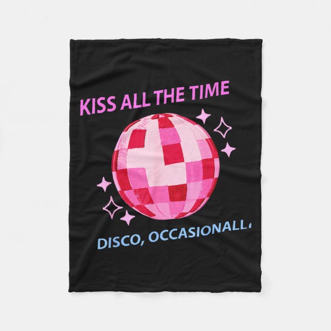 Küss den Disco aller Zeiten Gelegentlich Design Fleecedecke (Vorderseite)