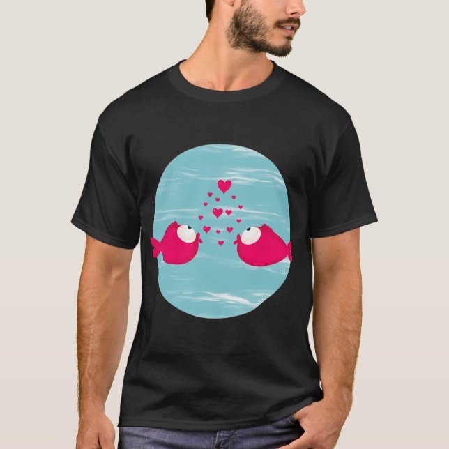 Küss den Fisch T-Shirt (Vorderseite)