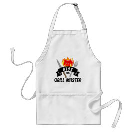 Küss den Grillmeister Flaming Heart Steak BBQ Schürze