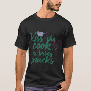 Küss den Koch, Lustiger Küchenzitatdruck T-Shirt