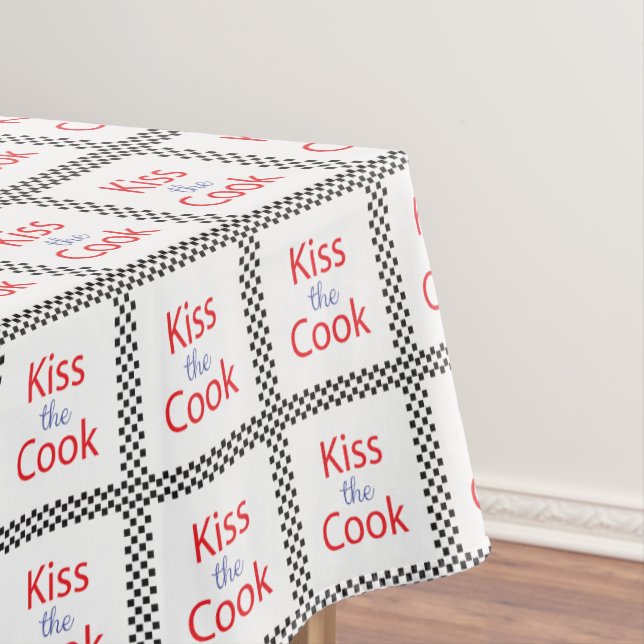 Küss den Koch Tischdecke (Beispiel)
