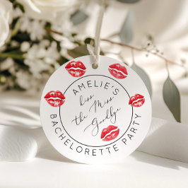 Küss den Miss-Goodbye-Junggeselinnen-Abschied Geschenkanhänger