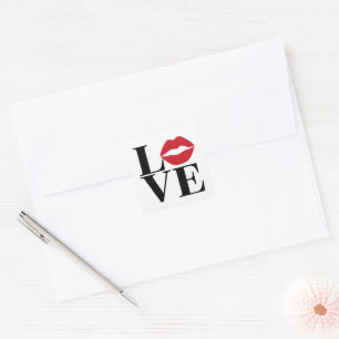 Kuss der Liebe: Aufkleber für Red Lips Edition