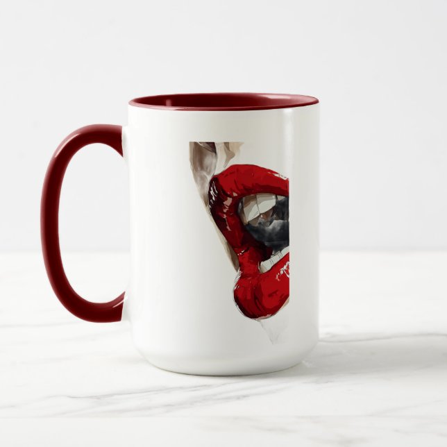 Kuss des Selbstvertrauens Tasse (Links)