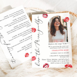 Küss die Miss Goodbye Kiss für die Miss Hen Einladung