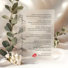 Küss die Miss Goodbye Tour für die Nacht Acryleinladungen