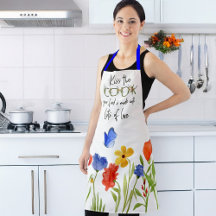 Küss die Schürze der Cook-Floral