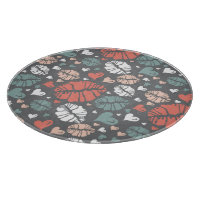 Kuss-Druck und Herz-Muster