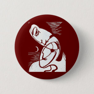 Kuss durch Mondlicht und Ozean Button