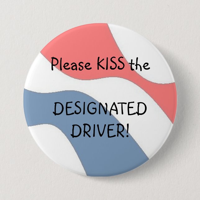 KUSS - ein Fahrerknopf Button (Vorderseite)