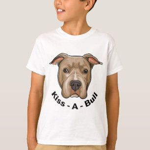 Kuss-EIN-Stier Pitbull T-Shirt