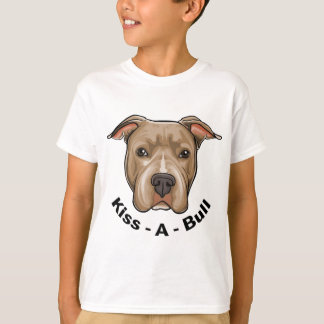 Kuss-EIN-Stier Pitbull T-Shirt
