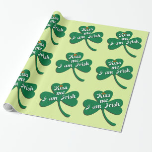 Kuss ich irisch sein geschenkpapier