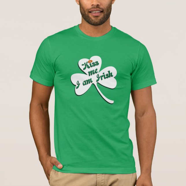 Kuss ich irisch sein T-Shirt (Vorderseite)