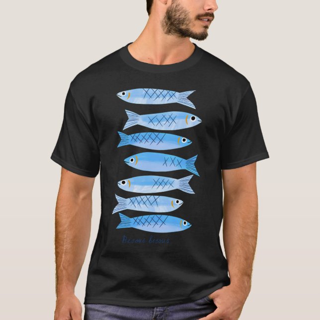 Küss küss Sardinen T-Shirt (Vorderseite)