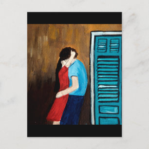 Kuss. Liebe. Postkarte