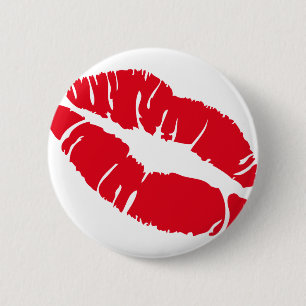Kuss-Lippenstift Button