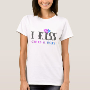 Kuss-Mädchen u. Jungen T-Shirt