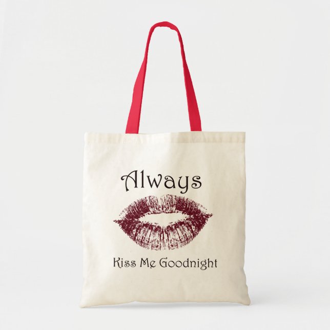 Küss Me Goodnight lips immer Tragetasche (Vorne)