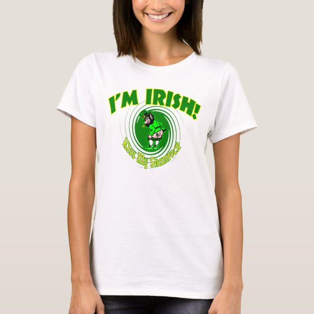 Küss mein Kleeblatt Frauen T-Shirt (Vorderseite)