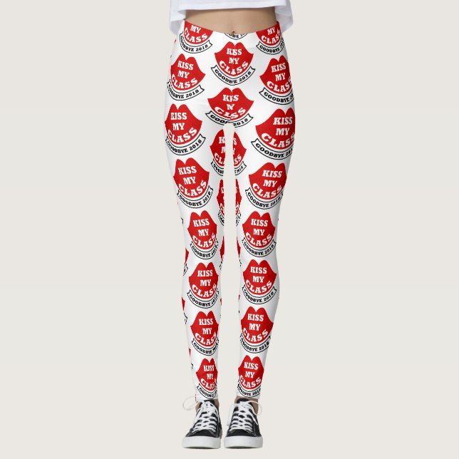 Kuss meine Klasse 2018 Leggings (Vorderseite)