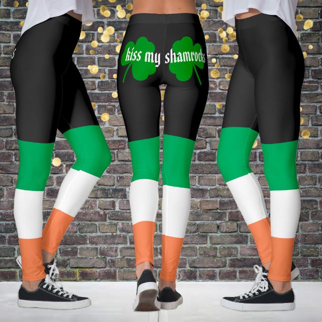 Küss meine Kleeblätter St. Patrick's Day Leggings (Von Creator hochgeladen)