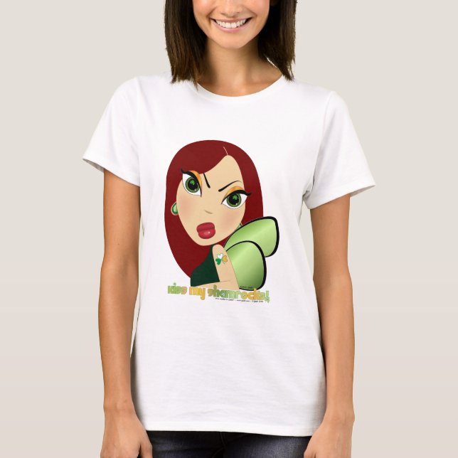Küss meine Kleeblätter! T-Shirt (Vorderseite)