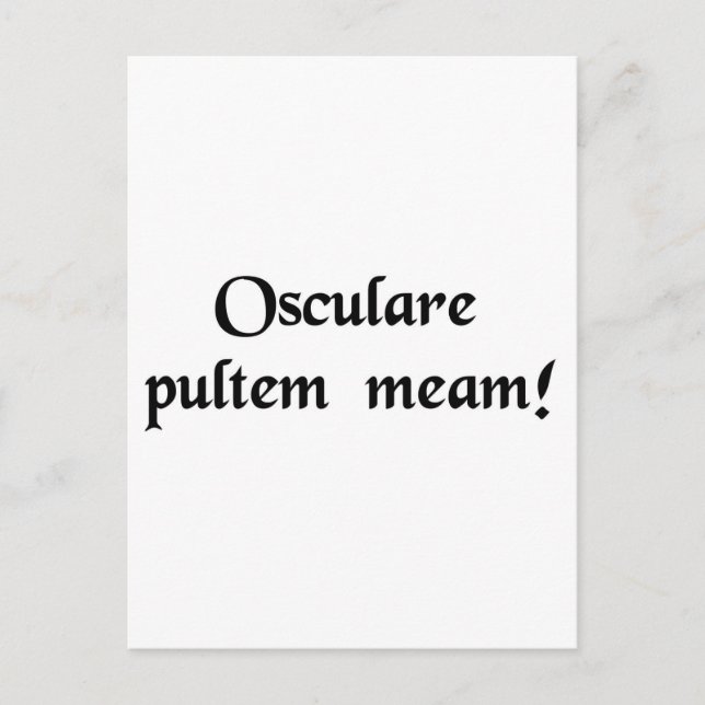 Küss meine Ritter! Postkarte (Vorderseite)