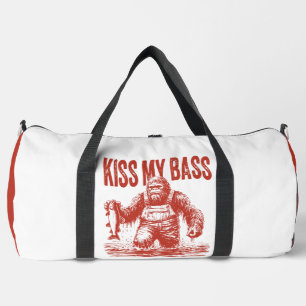 Küss meinen Bass Bigfoot-Angeln  Duffle Bag