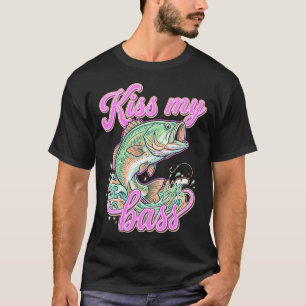 Küss meinen Bass Lustiger Angelwitz T-Shirt