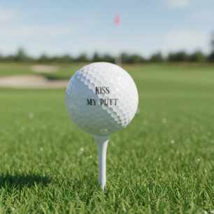 Küss meinen Putt  Lustig Golfball