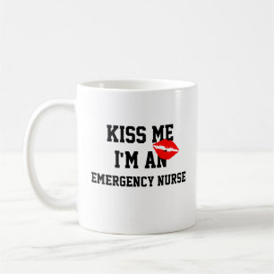 Kuss mich als Notfallkrankenkrankheit-Tasse Kaffeetasse
