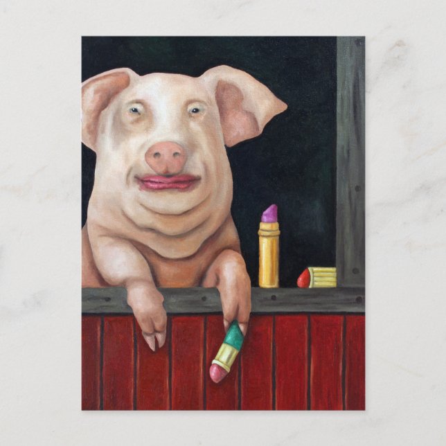 Küss mich, du Dummkopf! Postkarte (Vorderseite)