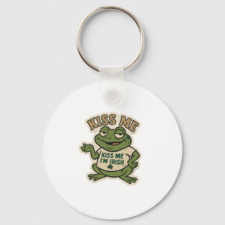 Küss mich Frosch St.Patrick's Day Schlüsselanhänger