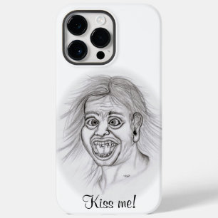 Küss mich! Funny zeichne Schwarz-Weiß-Design Case-Mate iPhone 14 Pro Max Hülle