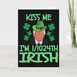 Küss mich, ich bin 11024th Irisches Shirt St. Patr Karte