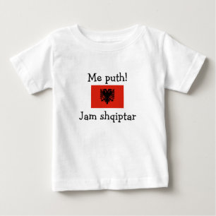 Küss mich! Ich bin Albaner (Junge) Baby T-shirt