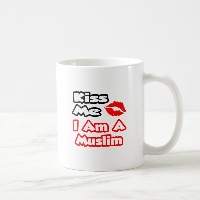 Küss mich ...ich bin ein Muslim Tasse (Rechts)