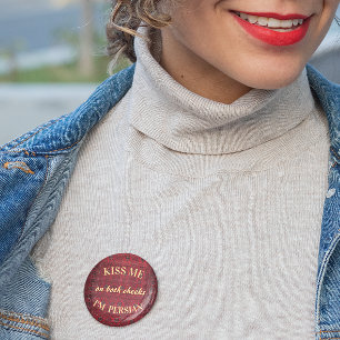 Kuss mich, ich bin ein persischer Nowruz Button