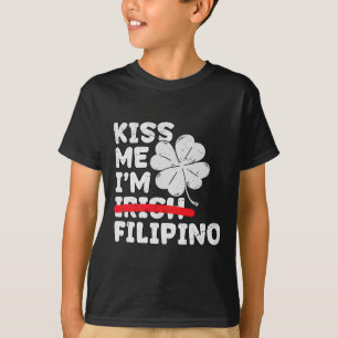 Küss mich, ich bin Filipino Lustiger St. Patrick's T-Shirt