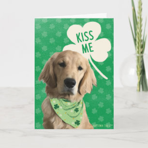 Küss mich, ich bin golden St. Patrick’s Day Karte