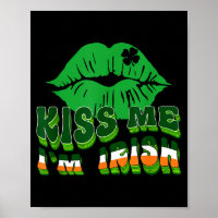 Küss mich, ich bin Ire St. Patricks Tag Lippen &am