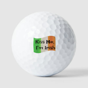 Kuss mich, ich bin Irin: Funny Custom Golf Balls Golfball